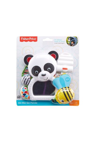 FISHER PRICE Panda rattle toy with mirror