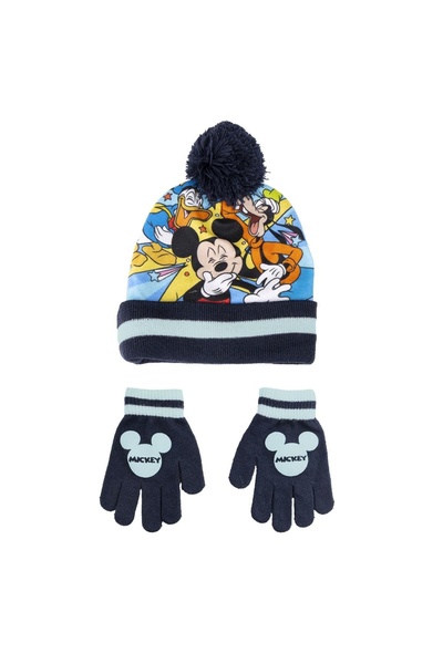 Cerda Set pentru copii, cu căciulă și mănuși, personaj Mickey Mouse, Cerda, mărime universală