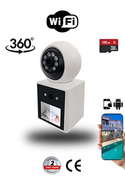 UMSN 3 MP 360° | Görüntülü Arama | Görüntülü Bebek Kamerası | Gece Görüşü | Ç...