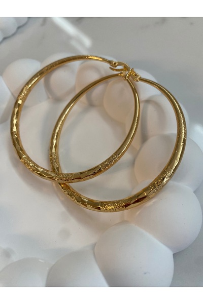 staınless steel Gold Halka Çelik Küpe