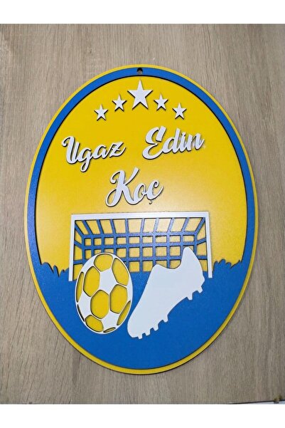 mrchediyesepeti Children's Room Door-Wall Ornament Fbahçe Themed with Name Written