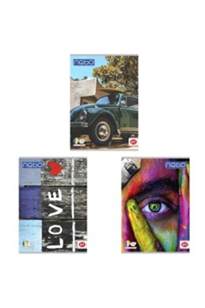 MultiColor A4 Notebook, 80 sheets, math or Romanian ruling, various designs