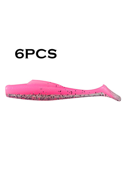 Choice 14 طُعم صيد ناعم من JOHNCOO، 6 قطع، مصنوع من مادة TPR، 80 مم، 4.8 جرام...