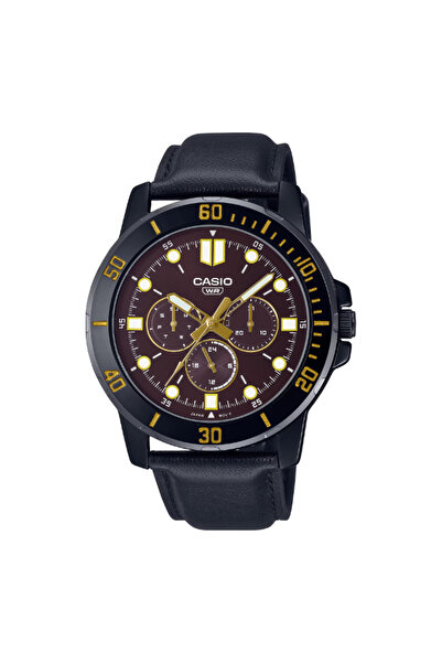 Casio ساعة رجالية تناظرية بمينا أحمر - MTP-VD300BL-5EUDF