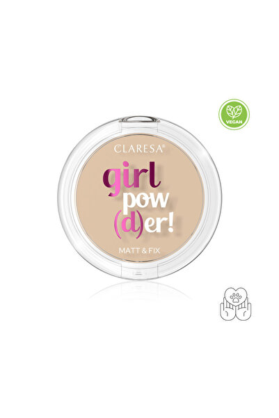Claresa Girl Pow(d)er! Matt & Fix Translucent Powder, 01 Translucent