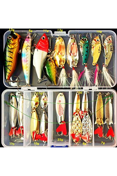 Choice مجموعة أدوات صيد السمك C، طعوم صناعية صلبة، طعوم معدنية، ملاعق، طعوم ص...