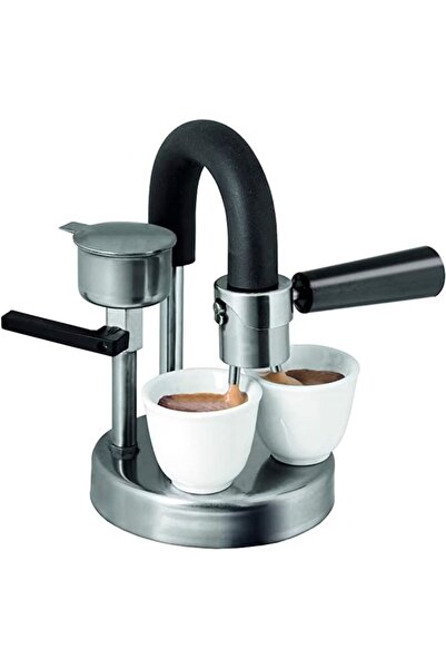 MACVI Espressor manual Kamira MACVI®, 100% oțel inoxidabil, presiune 4–5 bari, pentru 1 ceașcă de cafea