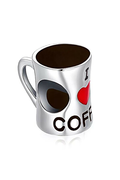 Bijuterii Nadiela 925 Silver Talisman, Charm for bracelets – Coffee addict