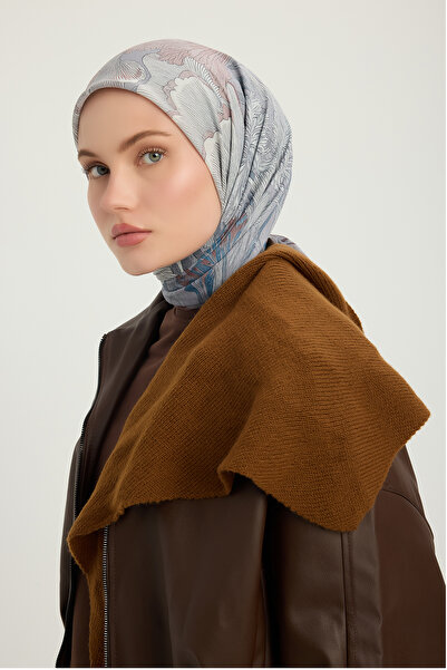 ipekistanbul وشاح إيفيليا منقوش - حديقة المرجان - المنك