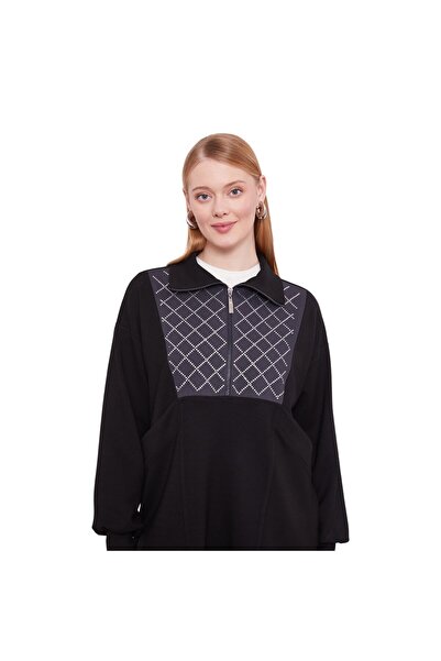 Levidor Black Denim Collar Detailed Double Suit