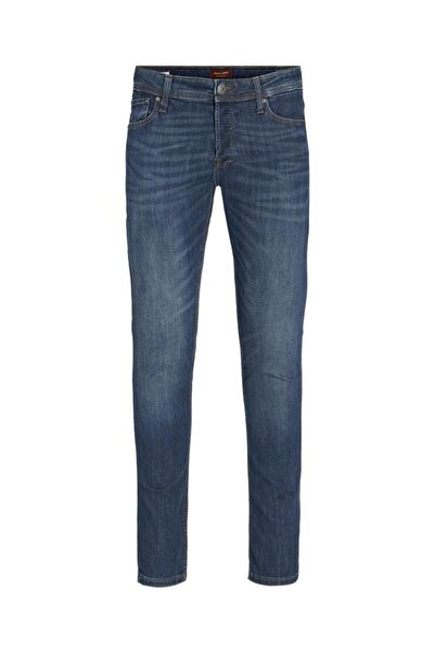 Jack & Jones JJIGLENN JJORIGINAL AM 819 Erkek Düşük Bel Slim Fit Denim Pantol...