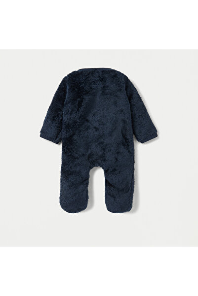 Juniors Plush Closed Feet Sleepsuit with Long Sleeves