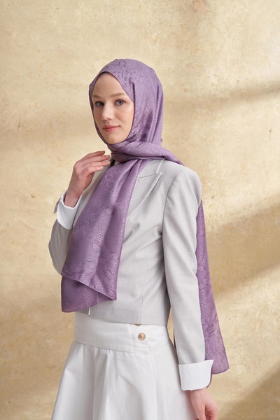 ARMANDA Jose Jakar Chain Desen Şal - Leylak