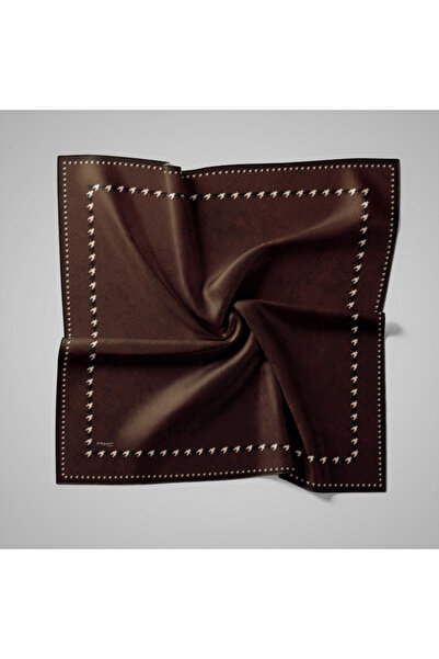 PİRAMİT Naturel Eşarp | Kaz Ayağı Çerçeve