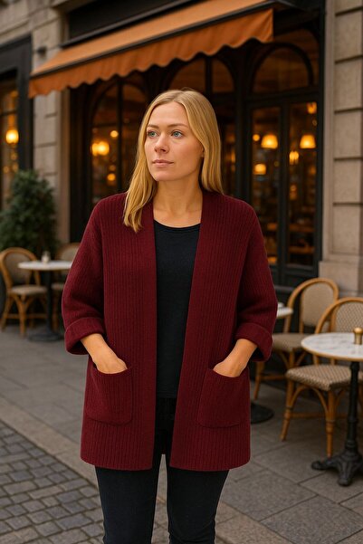 citycenterfashion Cardigan de damă din fire groase și moale cty-cnd-11397