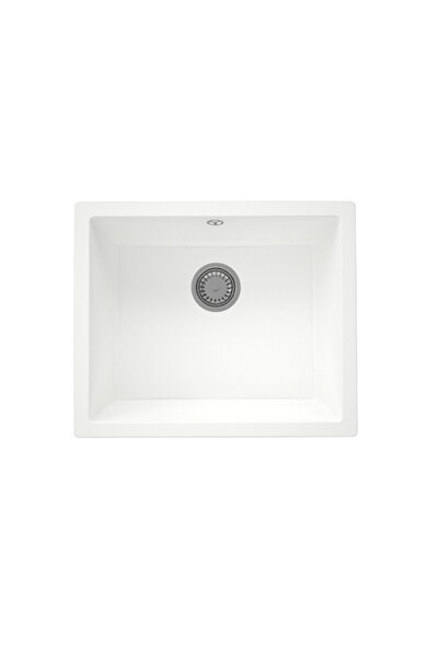 SanDonna Chiuveta din granit compozit Joanna (550x460), alb