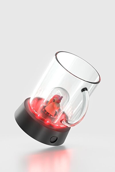 Renga Joy Unicorn Figured 250 ml Pink Led Lighted Tritan Cup with Handle 222061