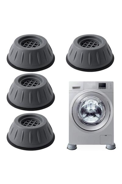 MACVI Set of 4 Macvi® Rubber Anti-Vibration, Noise-Reducing, Non-Slip Pads for Appliances