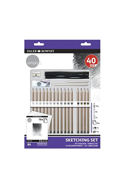 Daler Rowney Simply 40-Piece Drawing Set