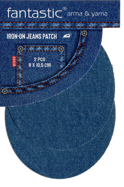 FANTASTIC ARMA Set od 2 zakrpe za farmerke koje se leže na peglu | Fantastičn...