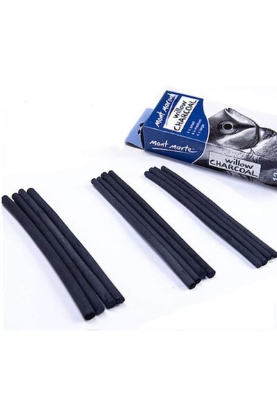 Mont Marte cărbune pentru desen, 12 bucăți -