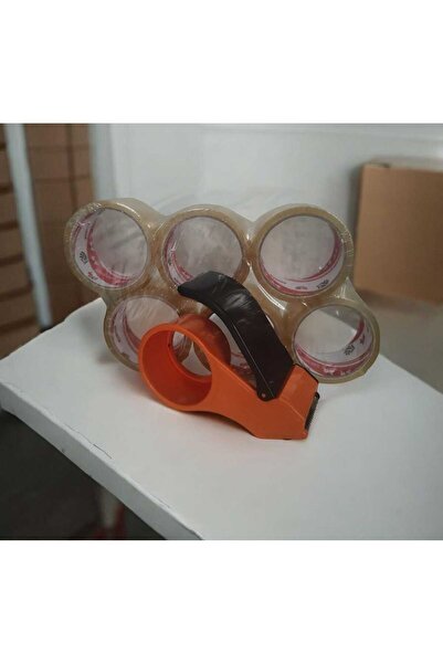 Hırdavat Koli Bantlama Makinesi + 6 Koli Bandı TURUNCU RENK