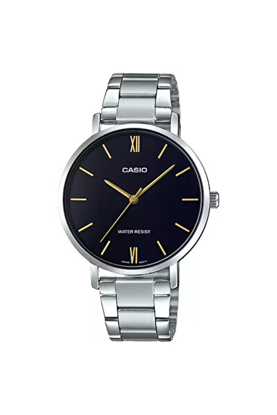 Casio Women's Analog Black Dial Watch - LTP-VT01D-1B