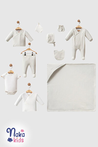 Naka Concept Daily 10 Piece Baby Hospital Discharge Set – 100% Cotton