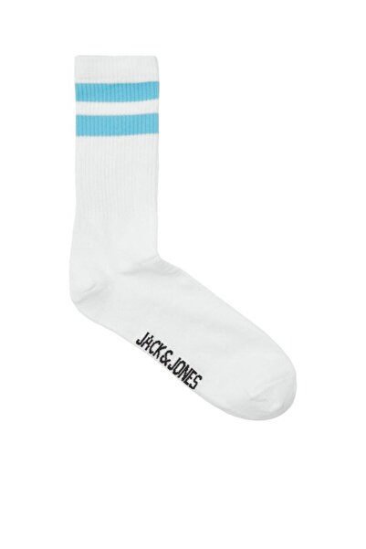 Jack & Jones JACELI STRIPES TENNIS SOCK Erkek White Çorap - JJ12250739