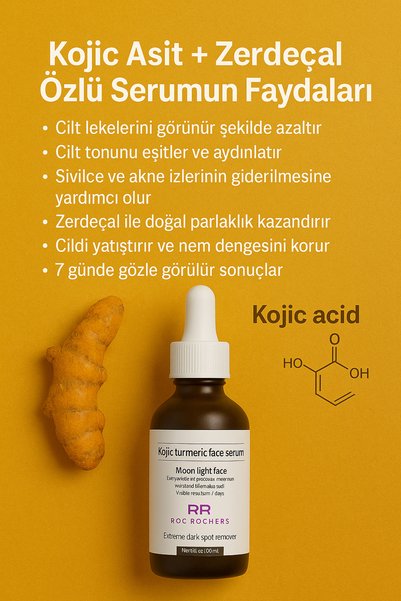 roc rochers Kojic Acid + Turmeric Extract Anti-Blemish Serum |   Skin Tone Equalizer