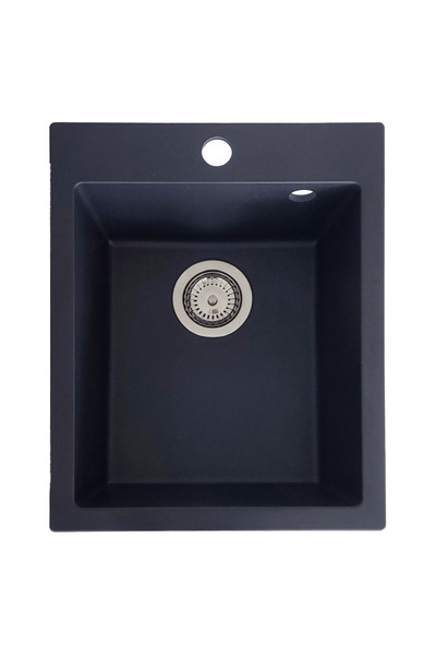 SanDonna Chiuveta din granit compozit VESTA 400X500 negru metalic