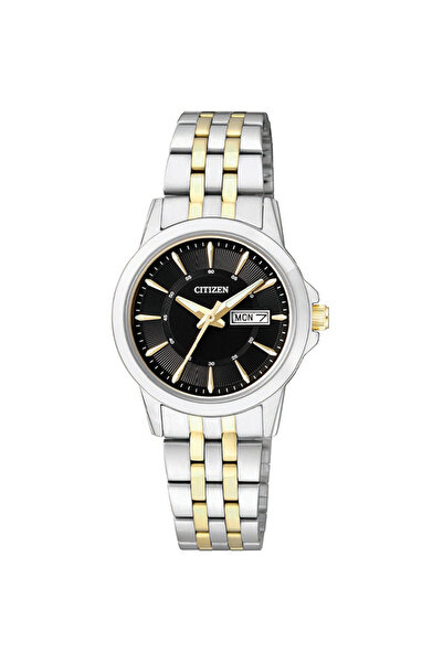 Citizen Women's Analog Black Dial Watch - EQ0608-55E