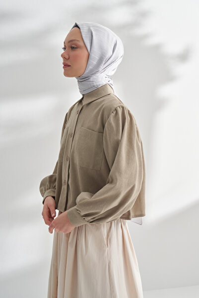 ARMANDA Nanya Jakar Line Pattern Shawl - Silver