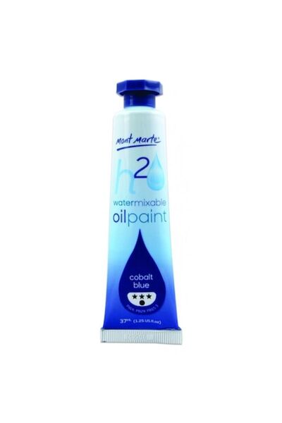 Mont Marte Culoare ulei miscibilă cu apă 37 ml - Albastru de albastru cobalt