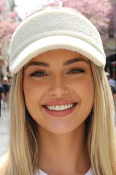 Trenderrs Women's Furry Soft Visor Hat