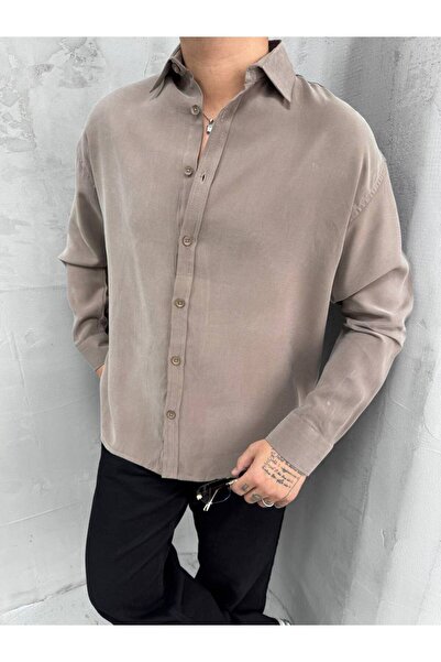 Thebomb Men's Modal Fabric Plain Shirt