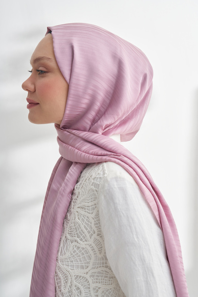 ARMANDA Nanya Jakar Line Pattern Shawl - Powder