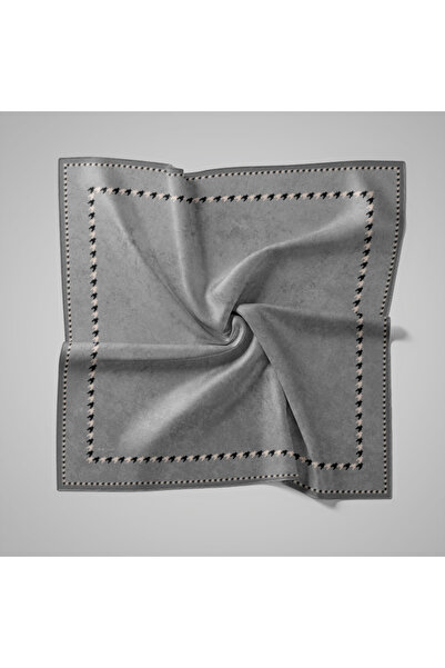 PİRAMİT Naturel Eşarp | Kaz Ayağı Çerçeve