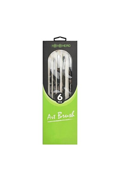 Hero set of 6 sheep-hair brushes No. 2/4/6/8/10/12