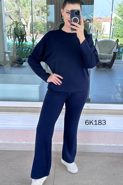 İnce Topuk Modal Casual 2-Piece Set 6K183