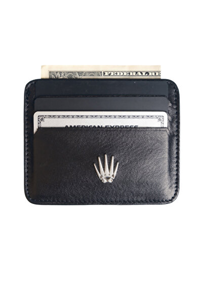 WATCHOFROYAL Card Holder Black Genuine Leather Card Holder