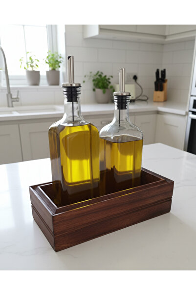 woodretro Stylish Wooden Kitchen Organizer Box 35X12, Classic and Beige Design