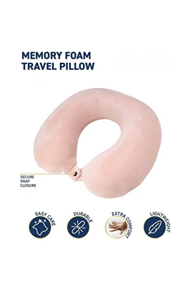 ELİSRA Seyahat Boyun Yastığı Comfort Ortopedik Seyahat Yastığı Visco