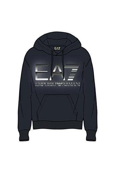 EA7 Hanorac M OVERSIZE LOGO HOODIE RN COFT