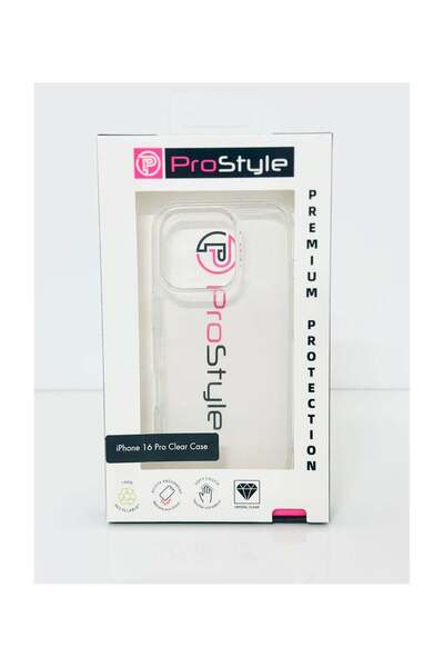 Prostyle جراب شفاف لهاتف iPhone 16 Pro - درجة عسكرية، نحيف، مقاوم للصدمات، وم...