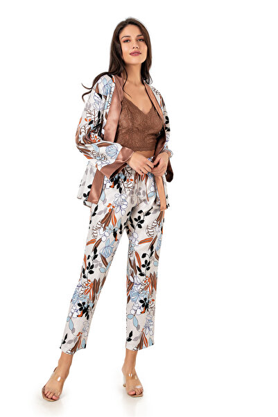 MOONGIRL KADIN SATEN PİJAMA TAKIMI