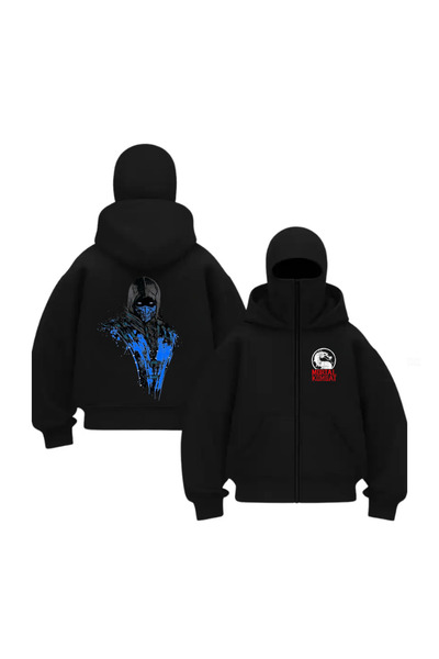 Touz Moda Snow Masked Balaclava Subzero & Scorpion Series Printed Ninja Hoodie Sweatshirt