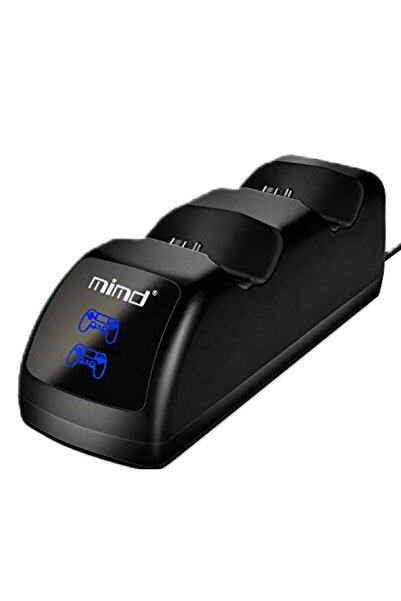 MACVI ® Dual Charging Station for PS4 Controllers with LED Display and Smart Protection, Black