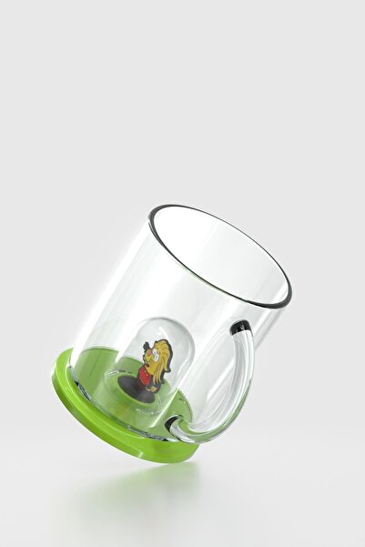 Renga Joy Kral Şakir Remzi Figured 250 ml Tritan Cup with Handle 222038 Green