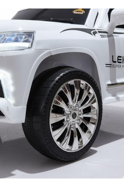 niyazi Lexus Jeep - Large Electric Ride-On Car with 4-Wheel Drive, 4 Motors, 2 Seats, LED Lights and Remote Control